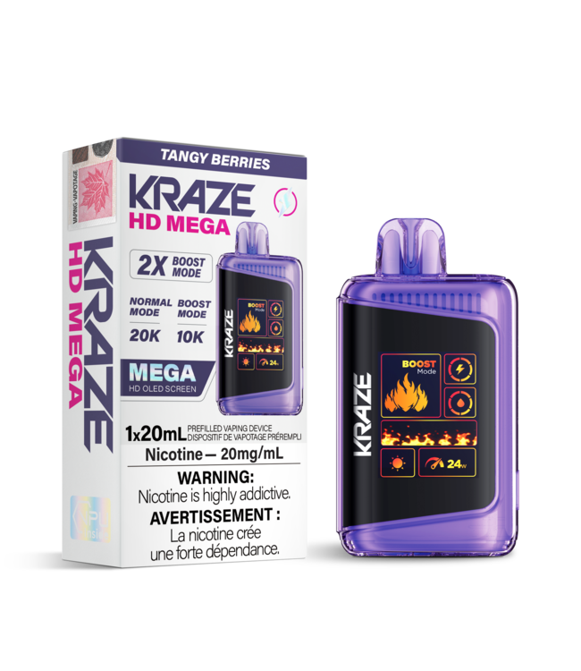 KRAZE HD MEGA 20K ON TANGY BERRIES