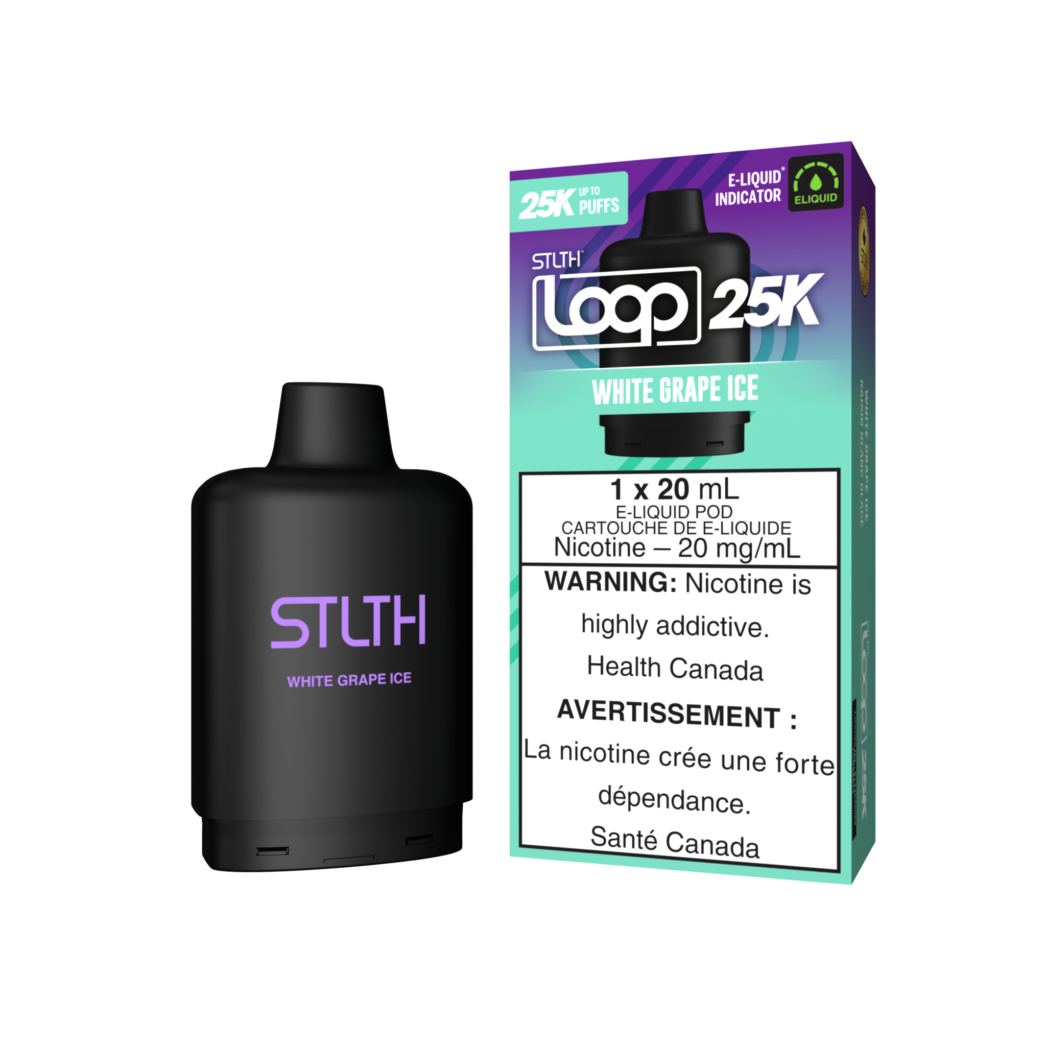 STLTH LOOP 2 25K ON WHITE GRAPE ICE