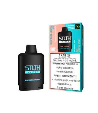 STLTH STLTH SWITCH PODS  BLUE RAZZ LEMON ICE & JUICY PEACH ICE