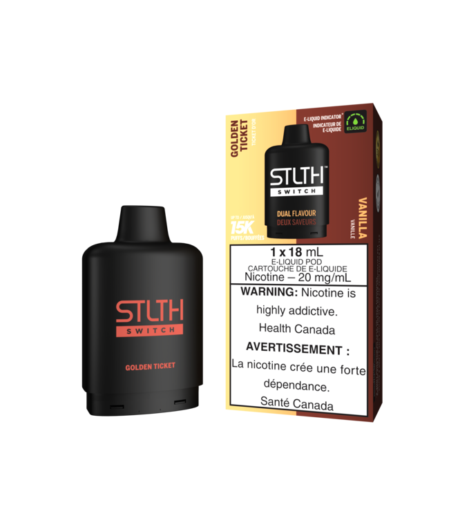 STLTH SWITCH PODS  GOLDEN TICKET & VANILLA