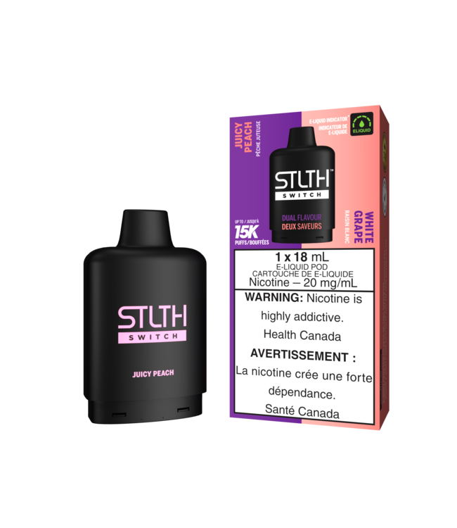 STLTH SWITCH PODS  JUICY PEACH & WHITE GRAPE