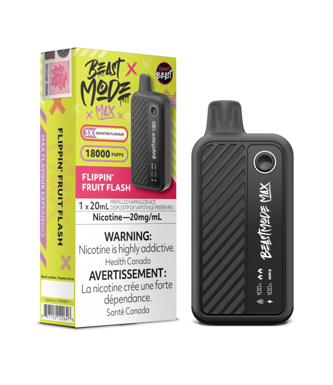 FLAVOUR BEAST BEAST MODE MAX 18K ON FLIPPIN FRUIT FLASH