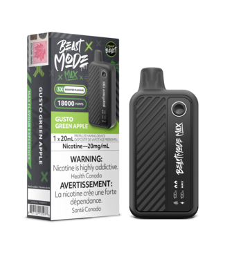 FLAVOUR BEAST FLAVOUR BEAST BEAST MODE MAX 18K ON GUSTO GREEN APPLE