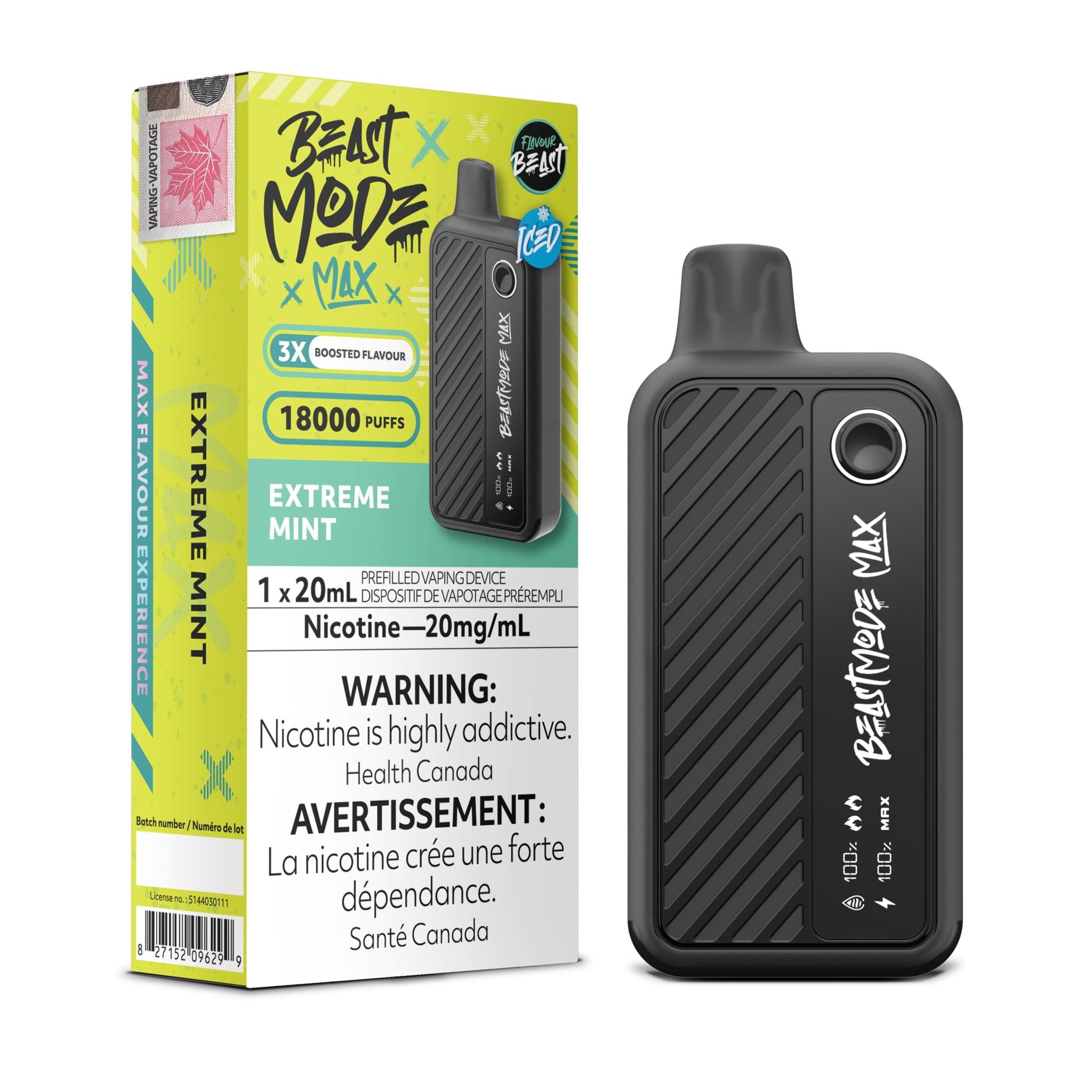 FLAVOUR BEAST BEAST MODE MAX 18K ON EXTREME MINT ICED