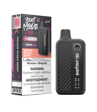 FLAVOUR BEAST FLAVOUR BEAST BEAST MODE MAX 18K ON PACKIN' PEACH BERRY