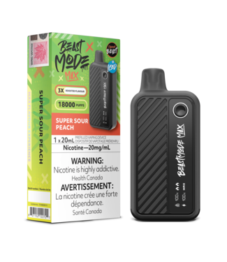 FLAVOUR BEAST FLAVOUR BEAST BEAST MODE MAX 18K ON SUPER SOUR PEACH