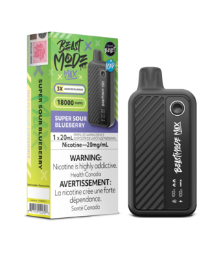 FLAVOUR BEAST FLAVOUR BEAST BEAST MODE MAX 18K ON SUPER SOUR BLUEBERRY