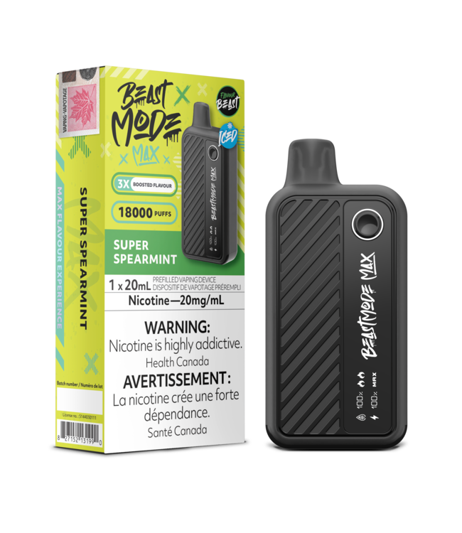 FLAVOUR BEAST BEAST MODE MAX 18K ON SUPER SPEARMINT
