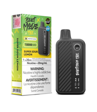 FLAVOUR BEAST FLAVOUR BEAST BEAST MODE MAX 18K ON SUPER SOUR LEMON