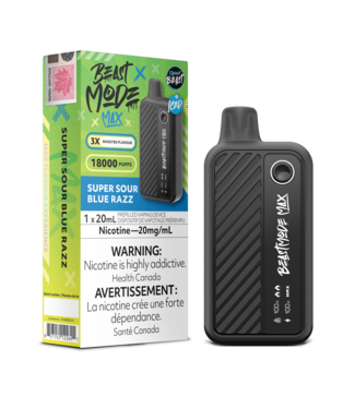 FLAVOUR BEAST FLAVOUR BEAST BEAST MODE MAX 18K ON SUPER SOUR BLUE RAZZ