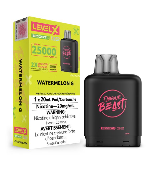 LEVEL X FLAVOUR BEAST POD 25K ON WATERMELON G