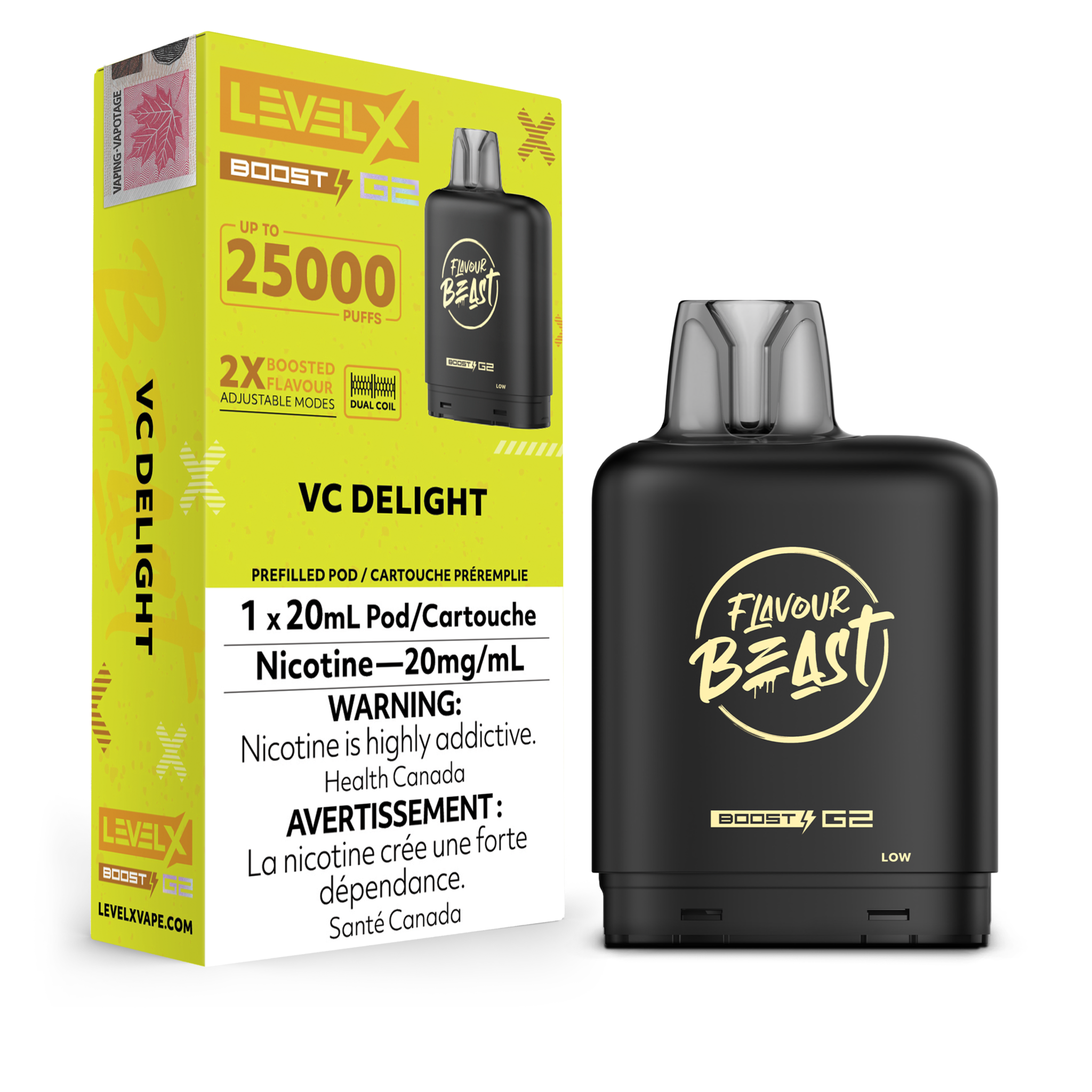 LEVEL X FLAVOUR BEAST POD 25K ON VC DELIGHT