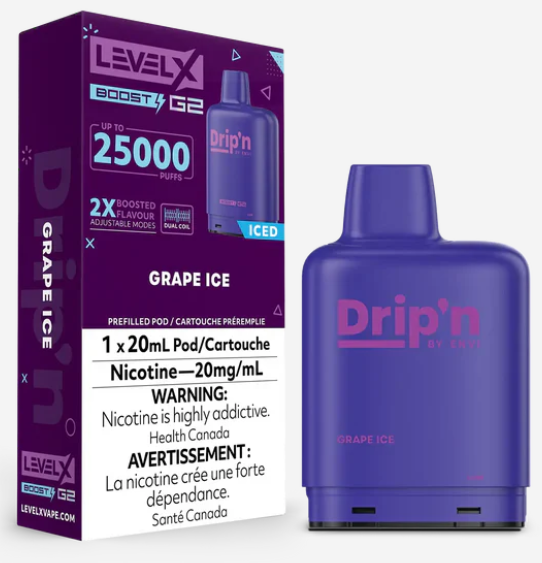 DRIP'N LEVEL X POD 25K ON GRAPE ICE