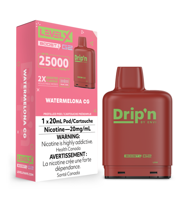 DRIP'N LEVEL X  POD 25K ON  WATERMELON CG