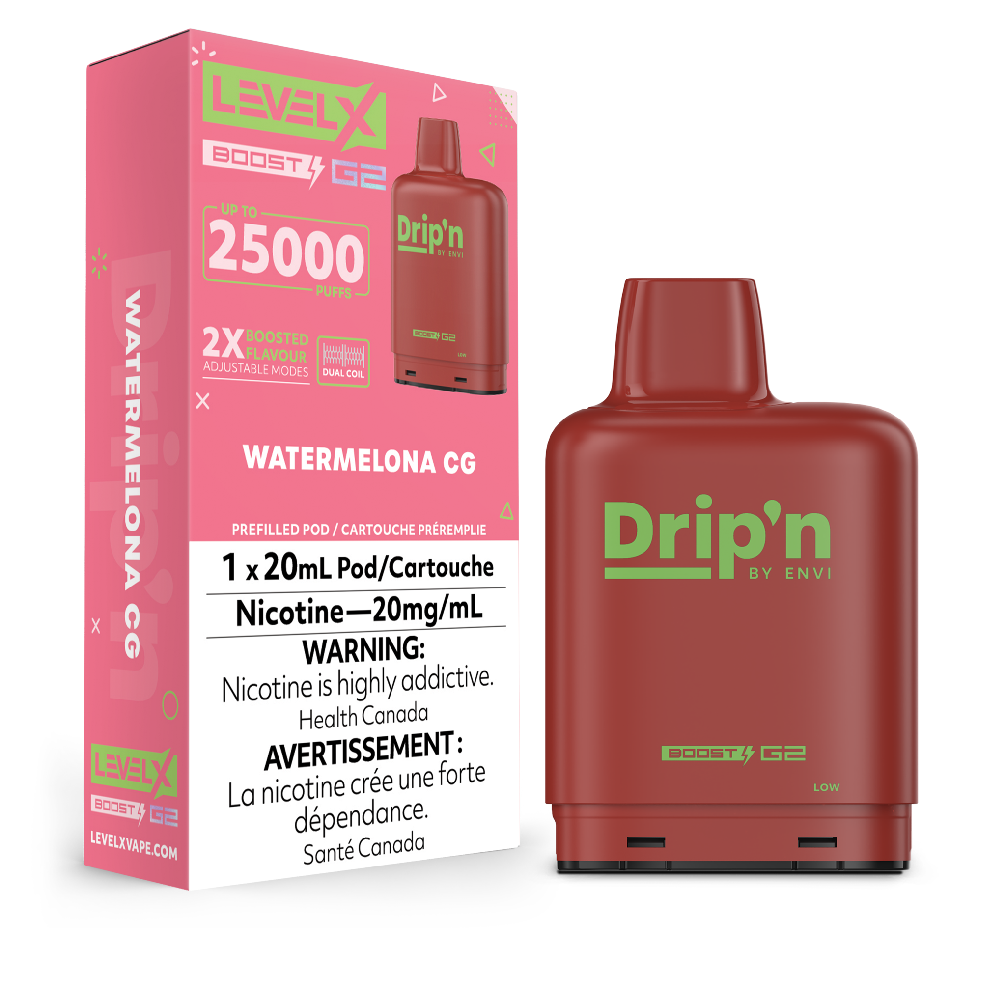 DRIP'N LEVEL X POD 25K ON WATERMELON CG