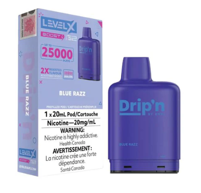 DRIP'N LEVEL X POD 25K ON BLUE RAZZ