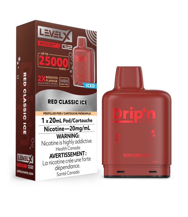 DRIP'N LEVEL X  POD 25K ON  RED CLASSIC
