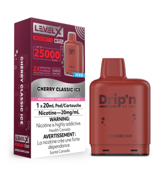 FLAVOUR BEAST LEVEL X DRIP'N LEVEL X  POD 25K ON  CHERRY CLASSIC