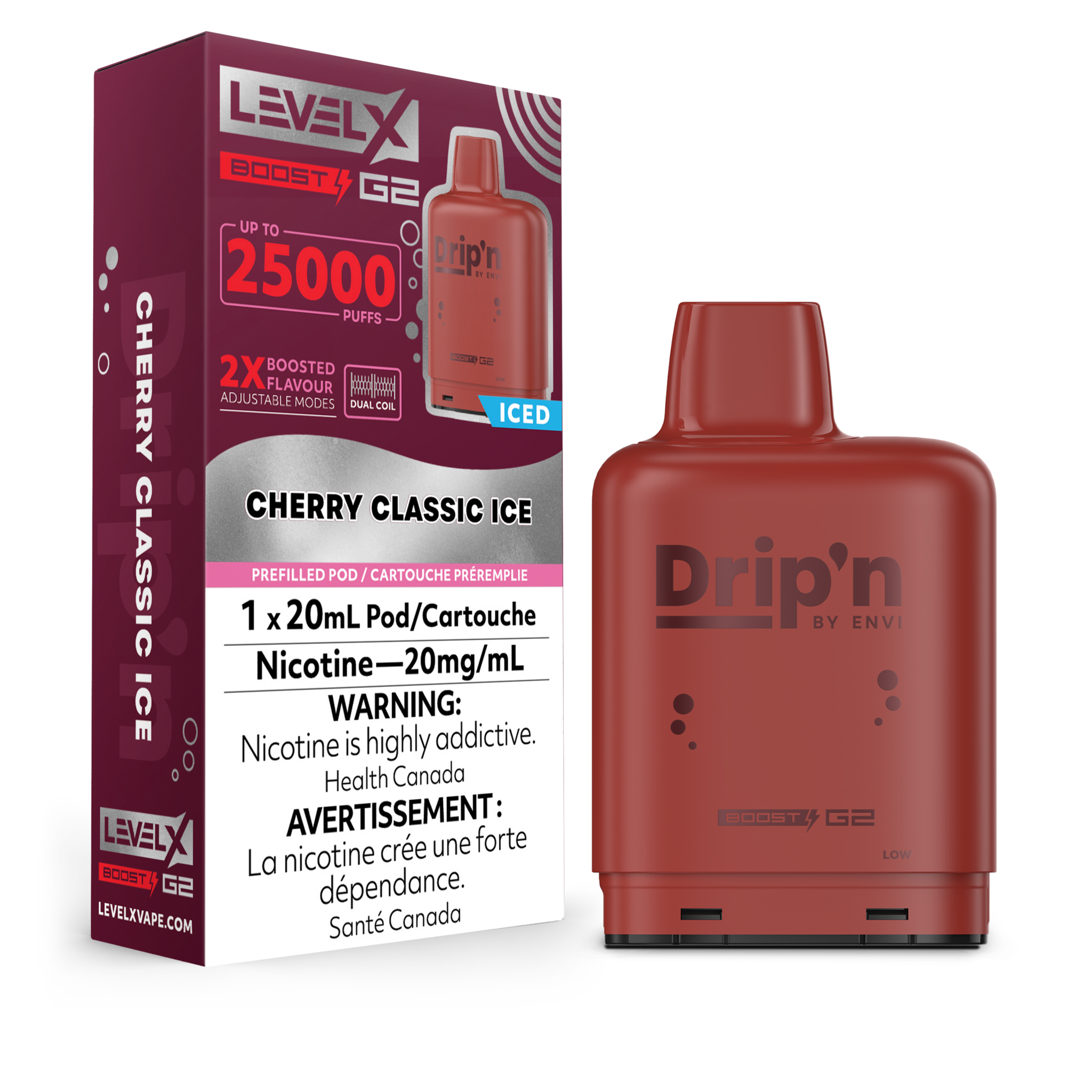 DRIP'N LEVEL X POD 25K ON CHERRY CLASSIC