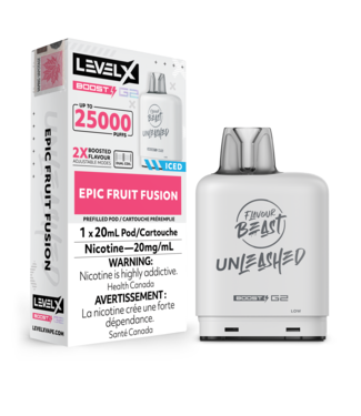 FLAVOUR BEAST LEVEL X FLAVOUR BEAST UNLEASHED LEVEL X 25K ON EPIC FRUIT FUSION