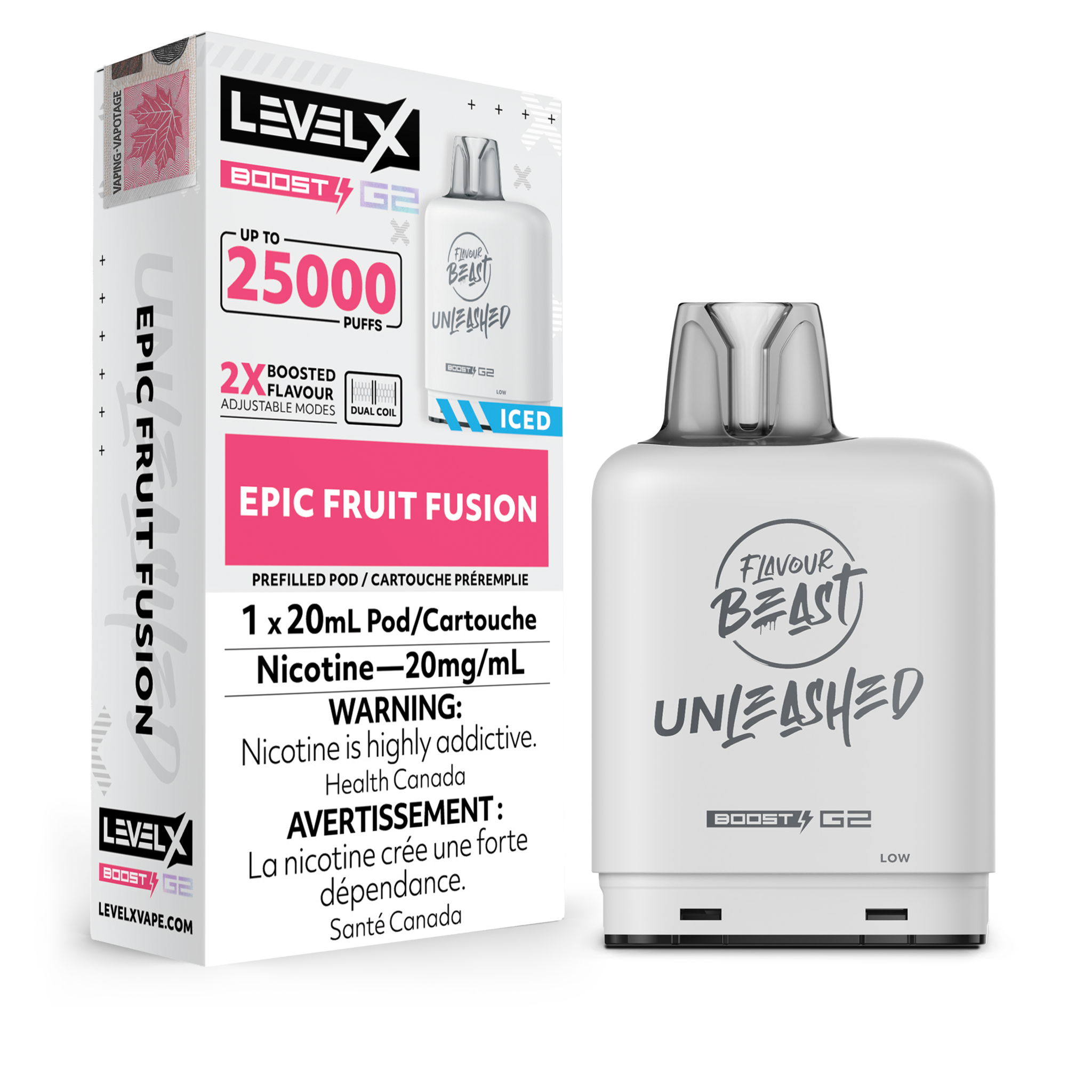 FLAVOUR BEAST UNLEASHED LEVEL X 25K ON EPIC FRUIT FUSION