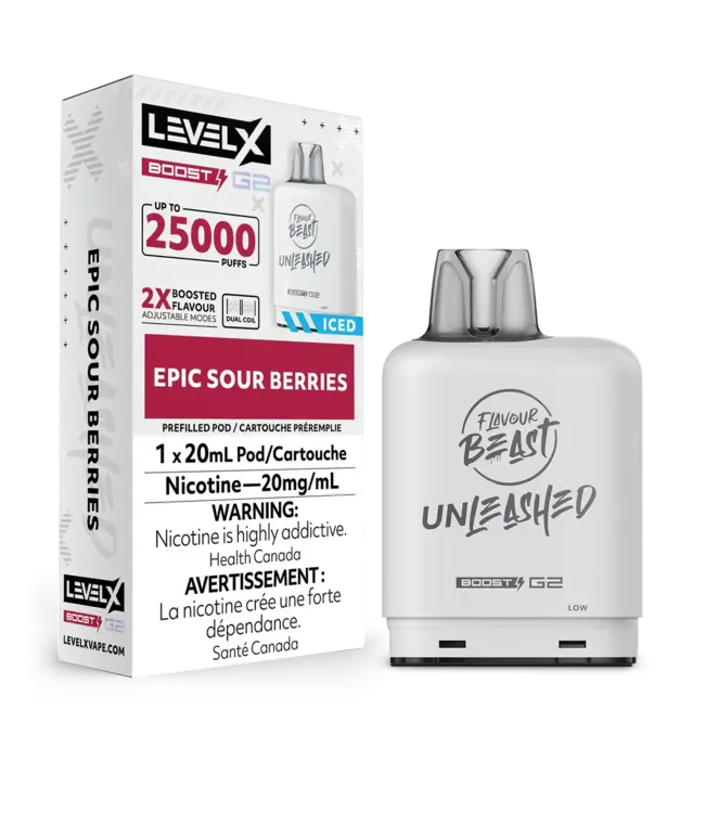 FLAVOUR BEAST UNLEASHED LEVEL X 25K ON EPIC SOUR BERRIES