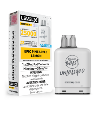 FLAVOUR BEAST LEVEL X FLAVOUR BEAST UNLEASHED LEVEL X 25K ON EPIC PINEAPPLE LEMON
