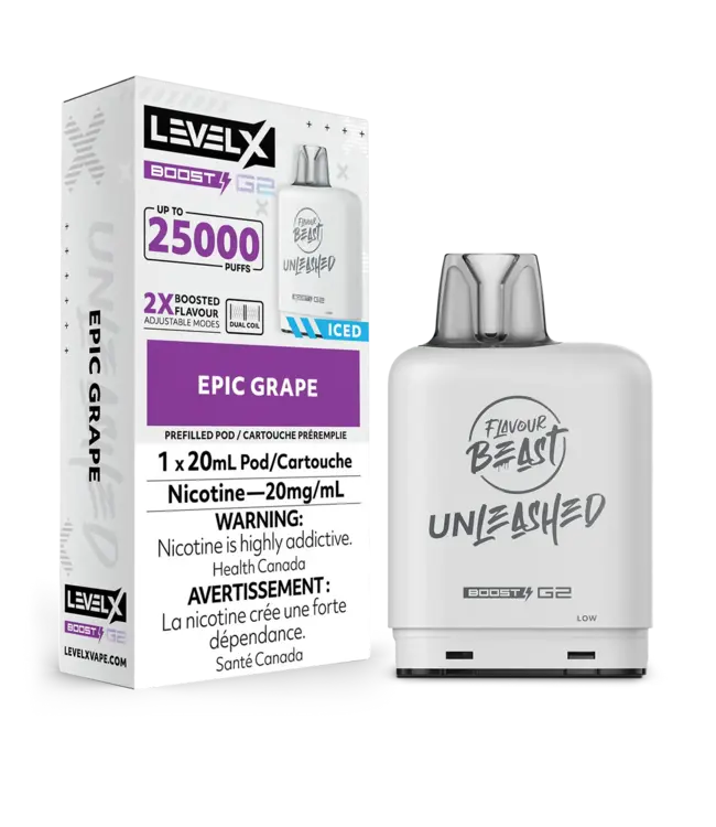 FLAVOUR BEAST UNLEASHED LEVEL X 25K ON EPIC GRAPE