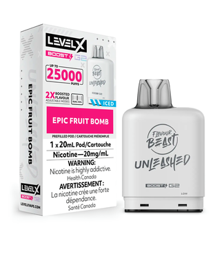 FLAVOUR BEAST LEVEL X FLAVOUR BEAST UNLEASHED LEVEL X 25K ON EPIC FRUIT BOMB