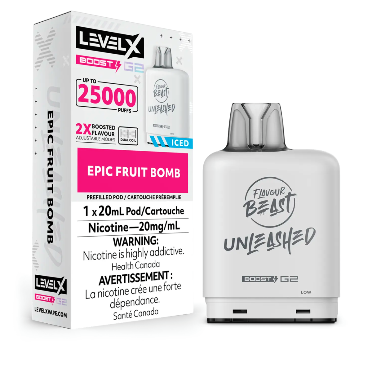 FLAVOUR BEAST UNLEASHED LEVEL X 25K ON EPIC FRUIT BOMB