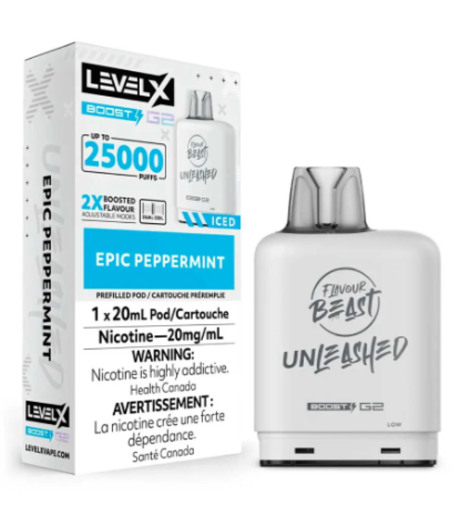 FLAVOUR BEAST UNLEASHED LEVEL X 25K ON EPIC PEPPERMINT