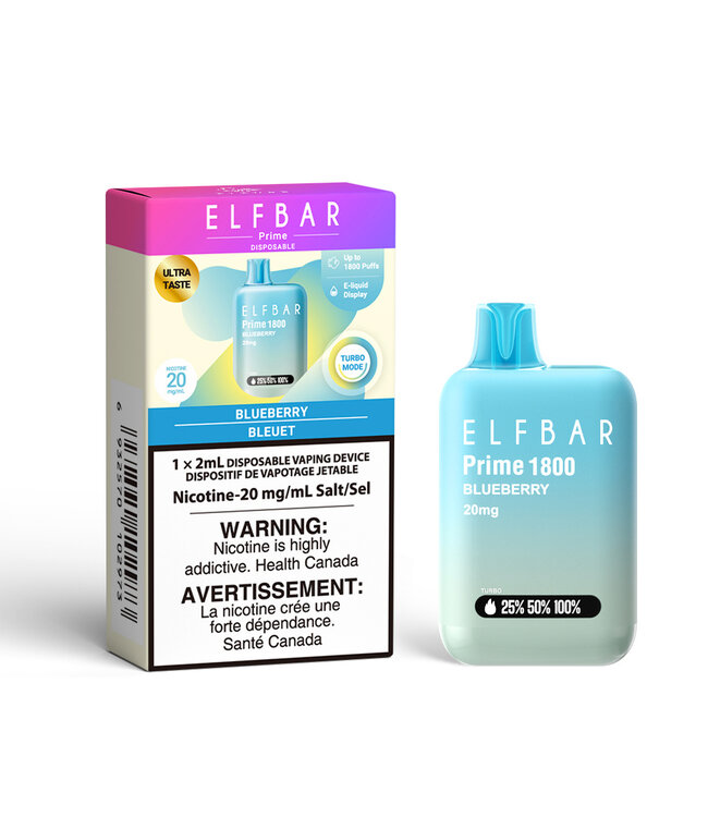 ELF BAR PRIME 1800 ON BLUEBERRY