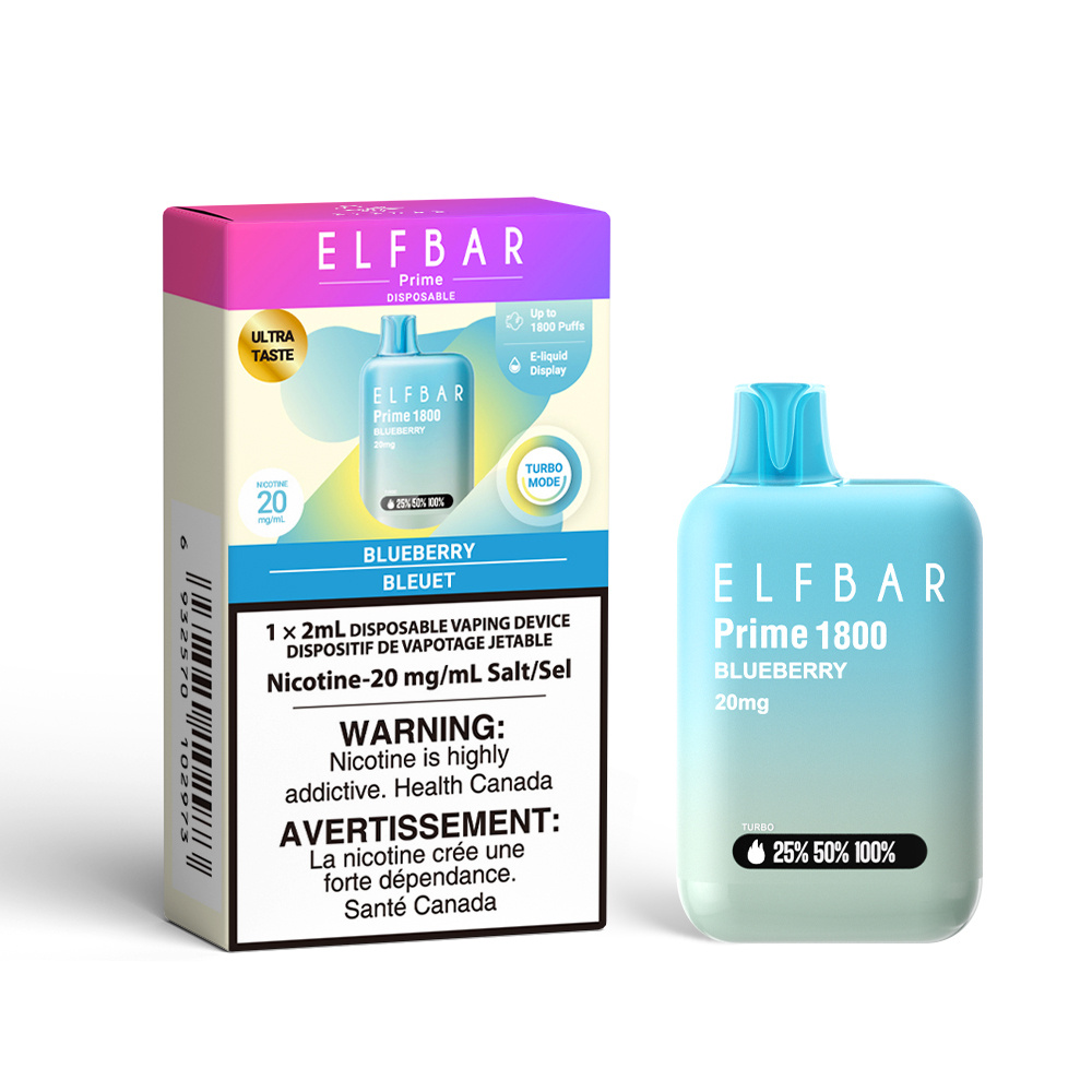 ELF BAR PRIME 1800 ON BLUEBERRY