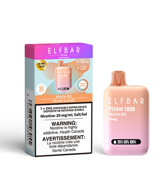 ELF BAR PRIME 1800 ON PEACH ICE
