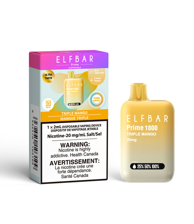 ELF BAR PRIME 1800 ON TRIPLE MANGO