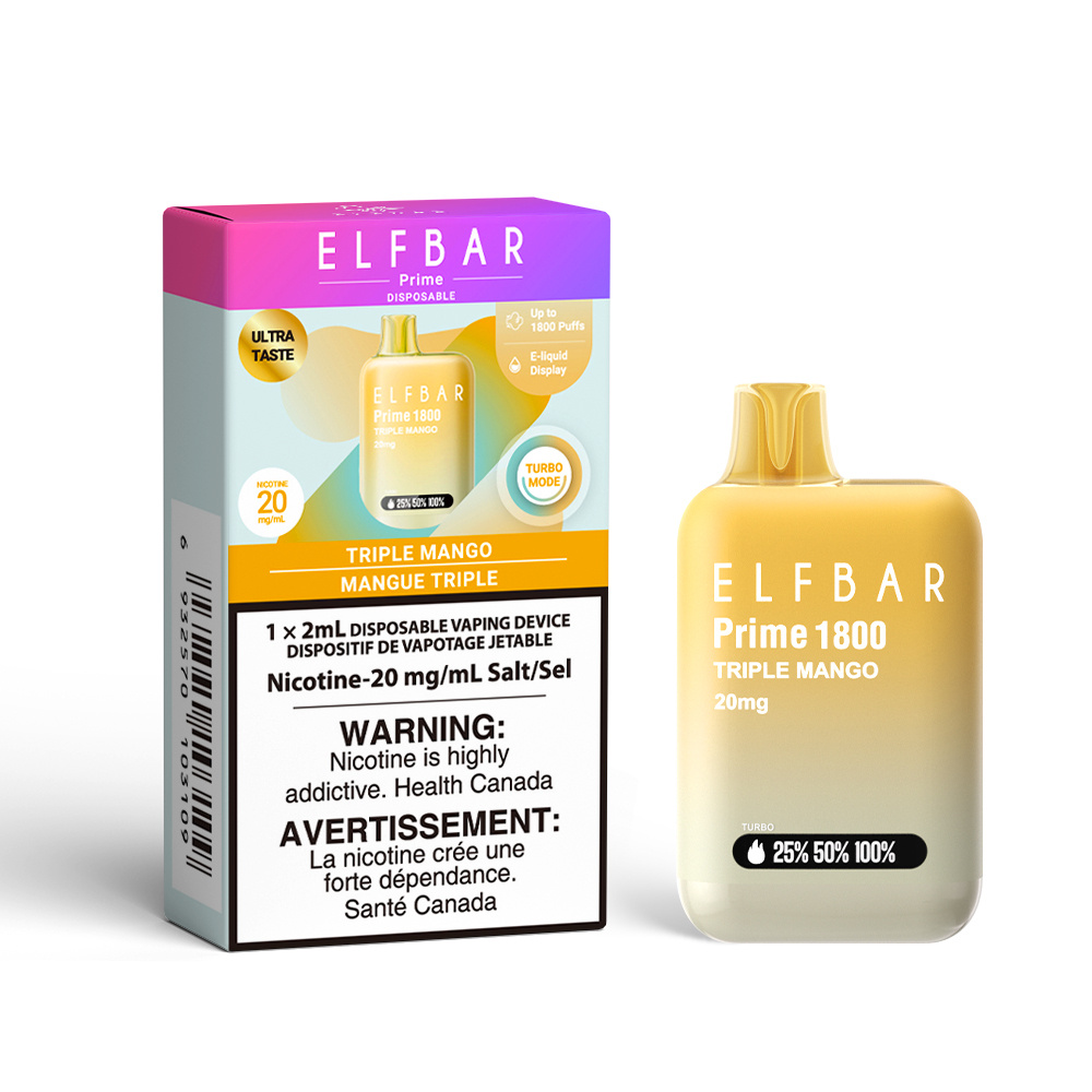 ELF BAR PRIME 1800 ON TRIPLE MANGO