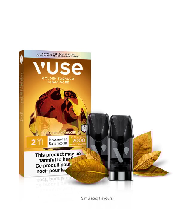 Vuse Epod-Golden Tobacco Nicotine Free (2- Pods)