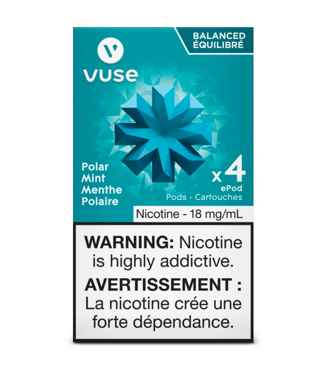Vuse Epod-Polar Mint Balanced 18Mg (4-Pods)