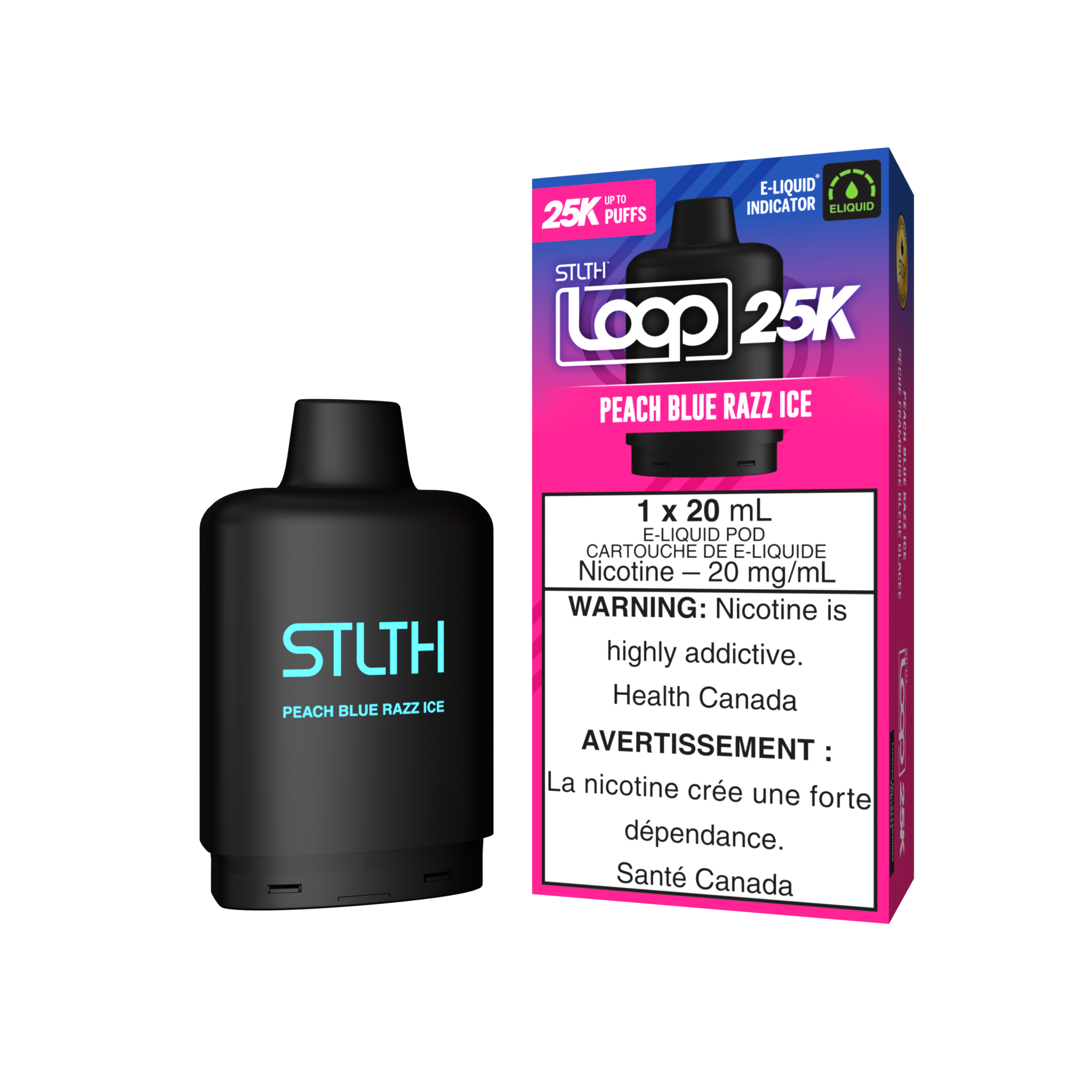 STLTH LOOP 2 25K ON PEACH BLUE RAZZ ICE
