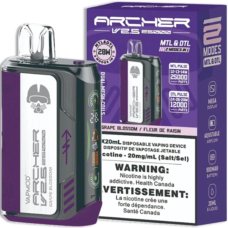 VAPMOD ARCHER V2.5 25K ON GRAPE BLOSSOM