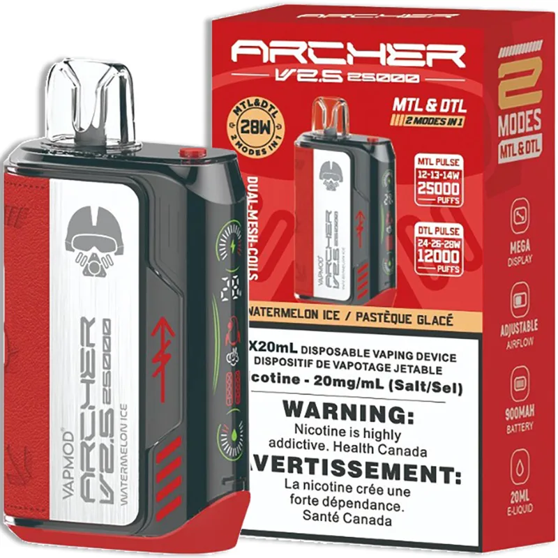 VAPMOD ARCHER V2.5 25K ON WATERMELON ICE