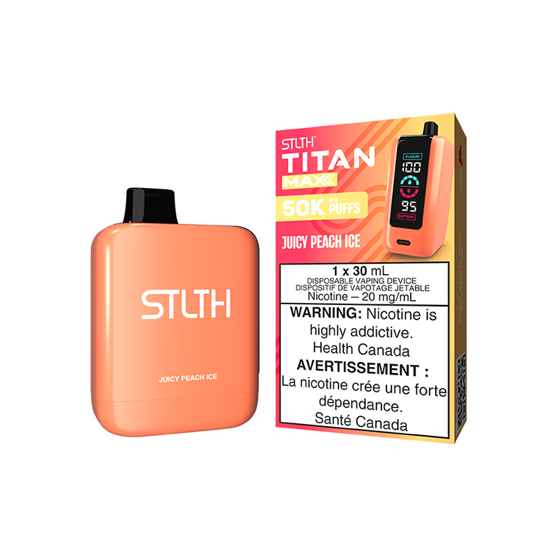 STLTH TITAN MAX 50K ON JUICY PEACH ICE