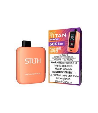 STLTH STLTH TITAN MAX 50K ON  PEACH WHITE GRAPE ICE