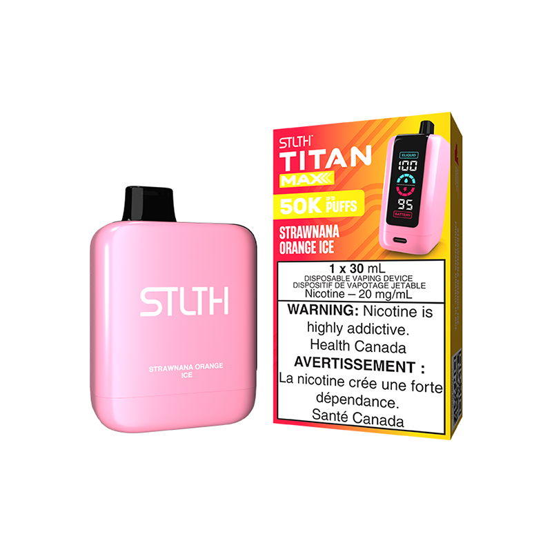 STLTH TITAN MAX 50K ON STRAWNANA ORANGE ICE