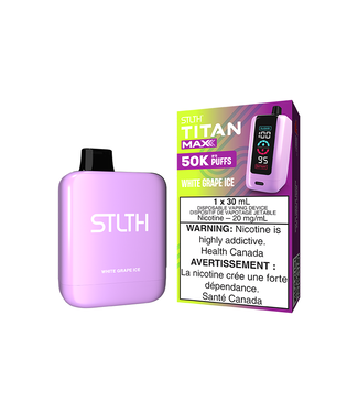 STLTH STLTH TITAN MAX 50K ON  WHITE GRAPE ICE