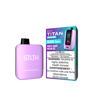 STLTH STLTH TITAN MAX 50K ON  WHITE GRAPE MELON ICE
