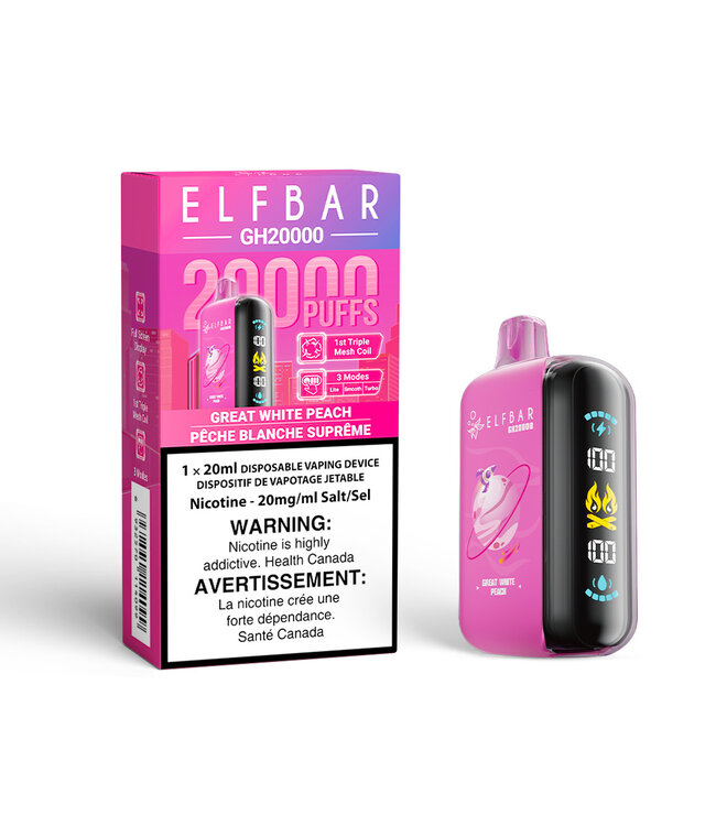 ELFBAR GH20000 GREAT WHITE PEACH