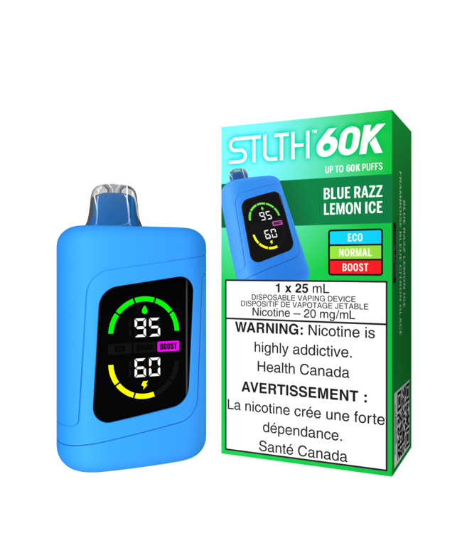 STLTH 60K ON BLUE RAZZ LEMON ICE
