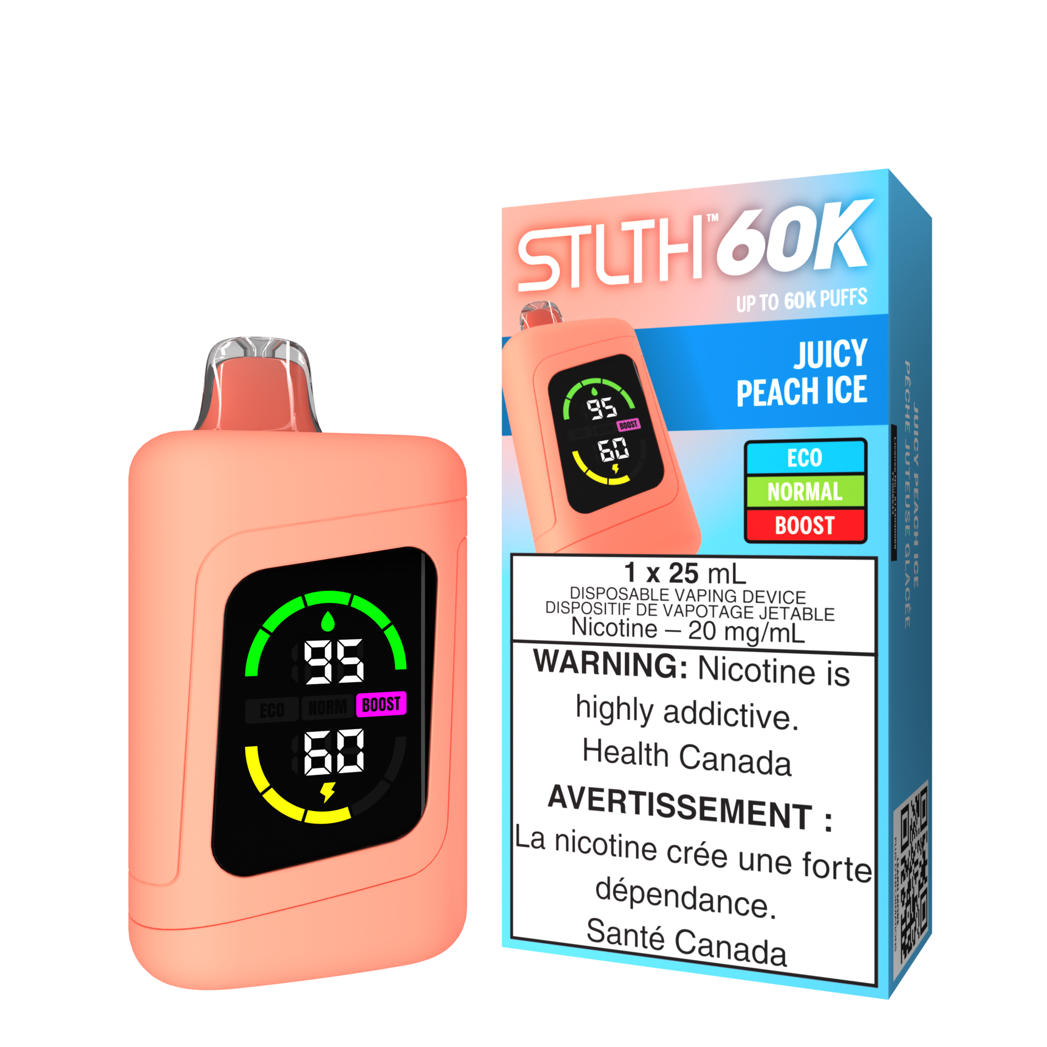 STLTH 60K JUICY PEACH ICE