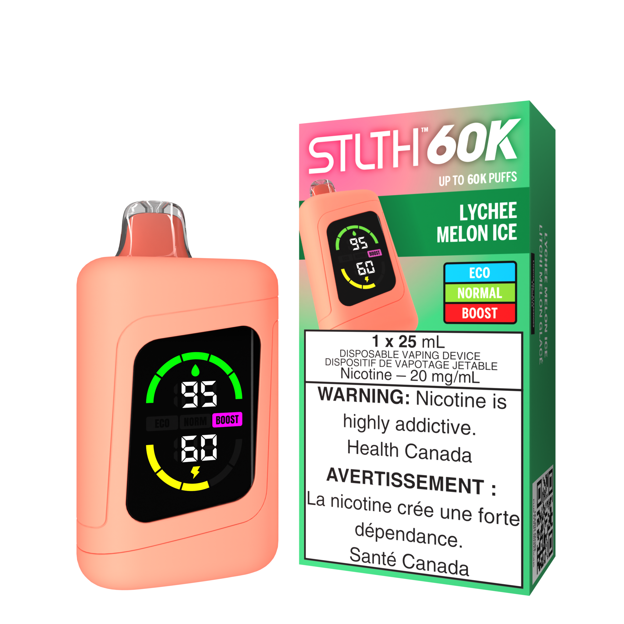STLTH 60K LYCHEE MELON ICE